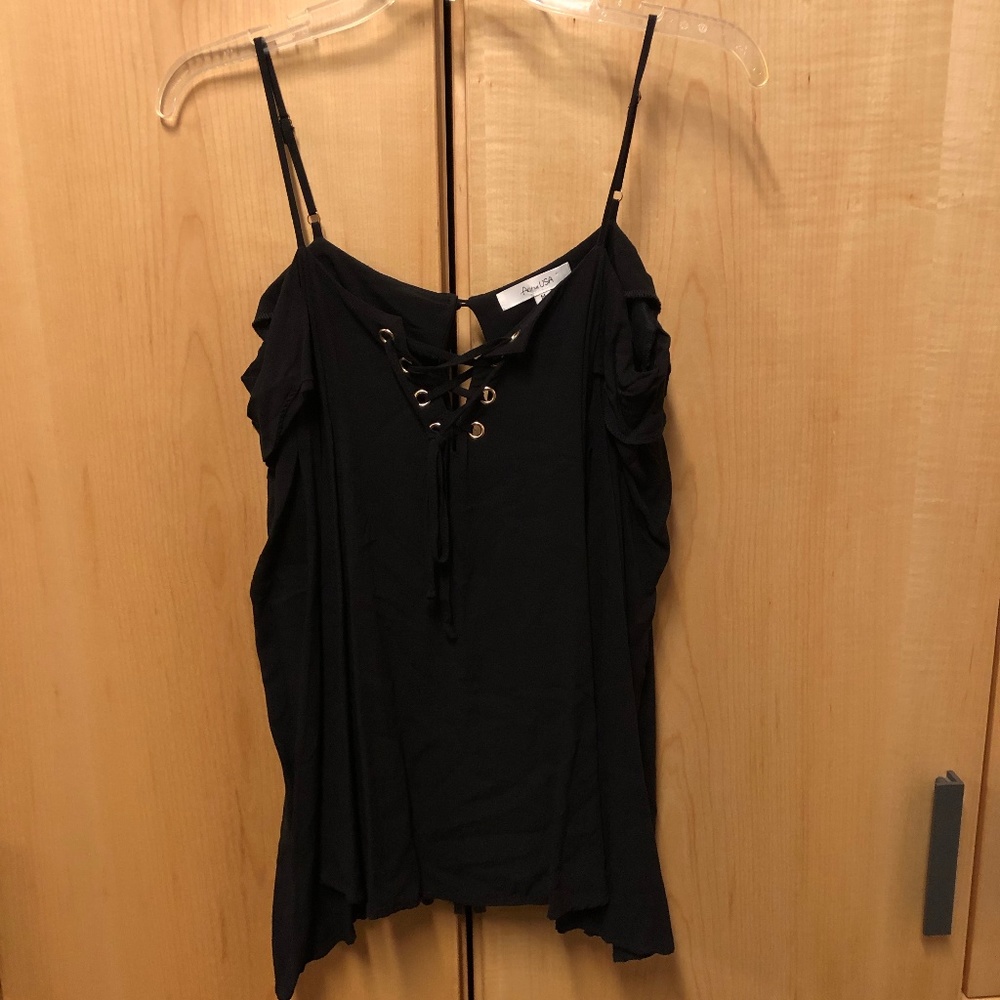 Black Off-the-Shoulder Long Sleeve